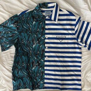 Prada Double Match Heavy Cotton Shirt in XL